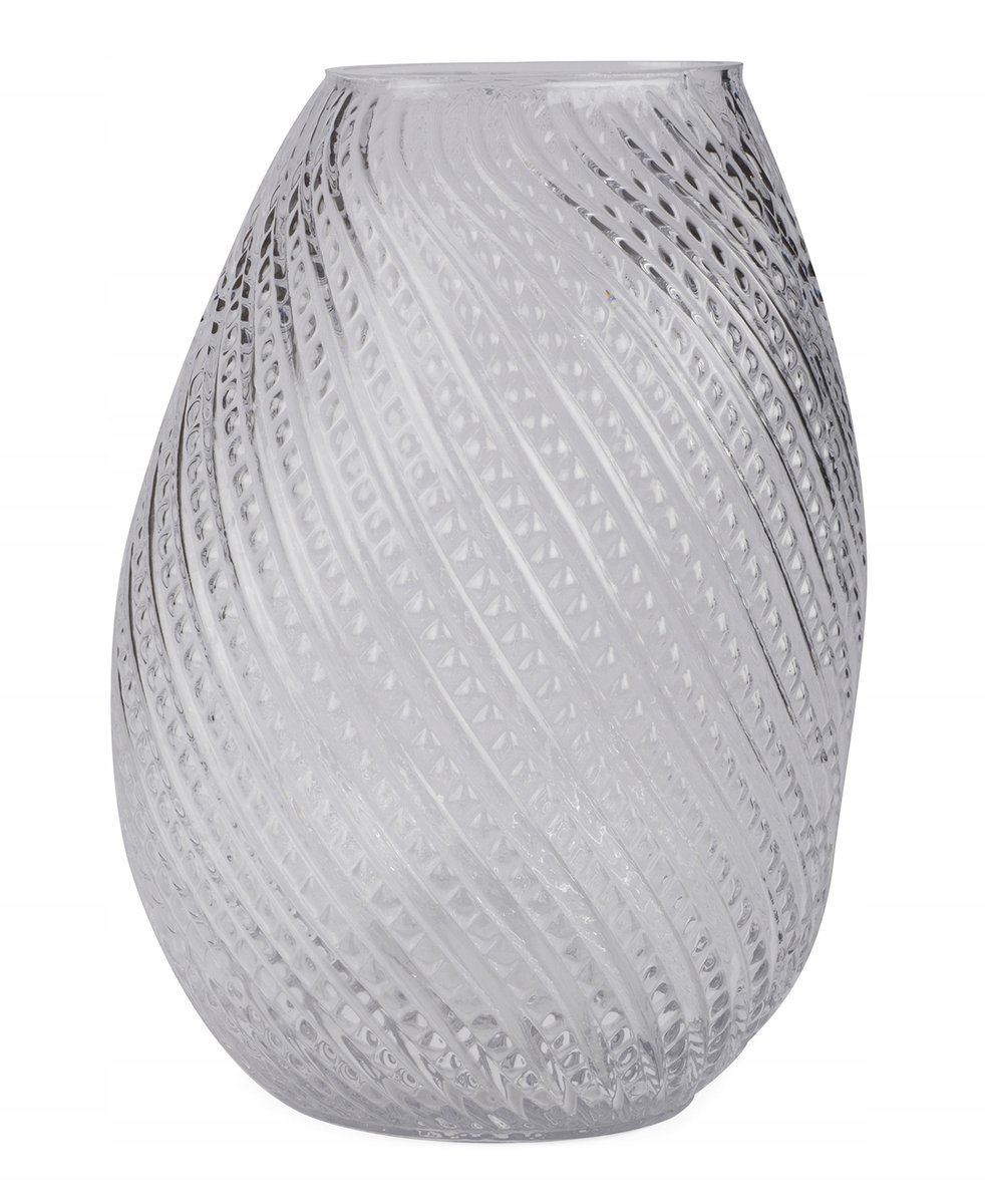 WAZON EDDY szklany przezroczysty wys. 25cm