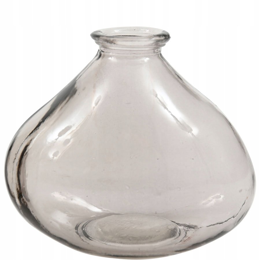 WAZON W STYLU NOWOCZESNYM szary na gałązki kwiaty wys. 9cm