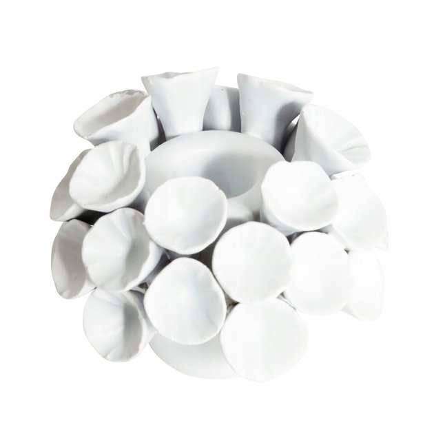 ŚWIECZNIK W KSZTAŁCIE RAFY KORALOWEJ MARYNISTYKA kandelabr śr. 9cm