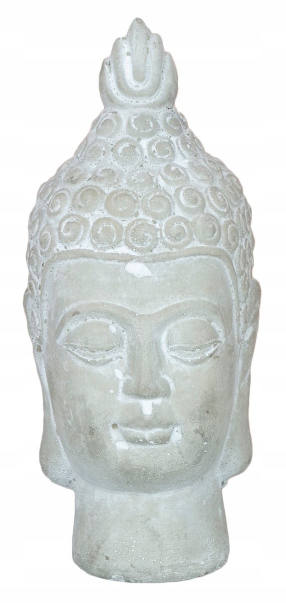 FIGURKA stojąca BUDDA betonowa szara wys. 22cm