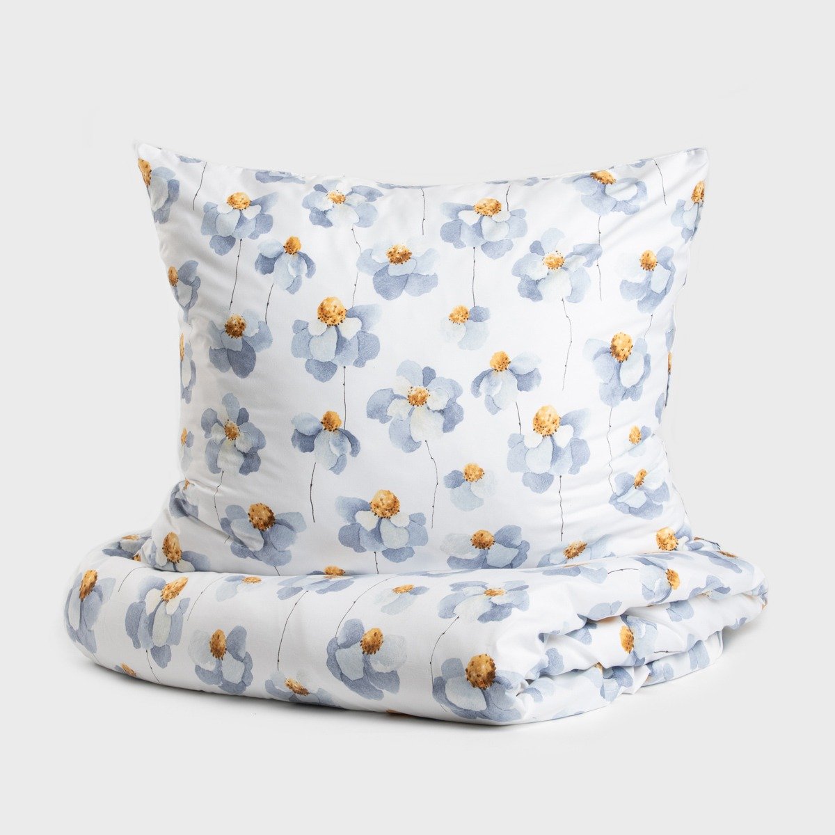 HOMLA Pościel REITA z mikrofibry w kwiatki 140x200 cm + 1*70x80 cm