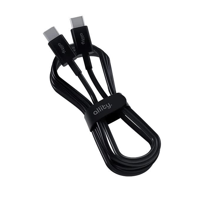 Фото - Кабель Allity kabel AUC-03 USB-C - USB-C 2,0 m 60W czarny