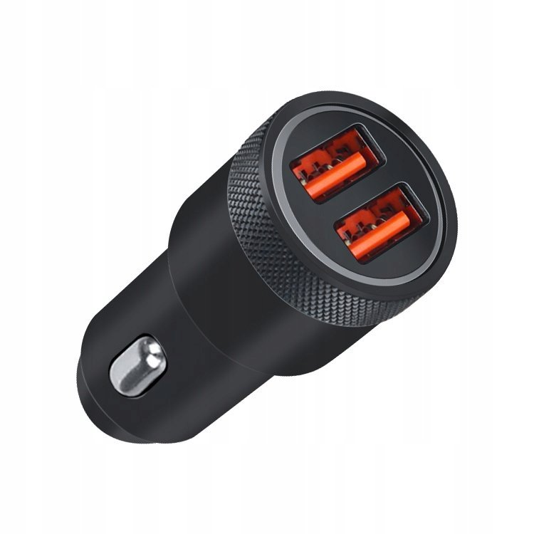 MEGA MOCNA ŁADOWARKA SAMOCHODOWA DO ZAPALNICZKI USB 2x USB QC 3.0 QC PRO