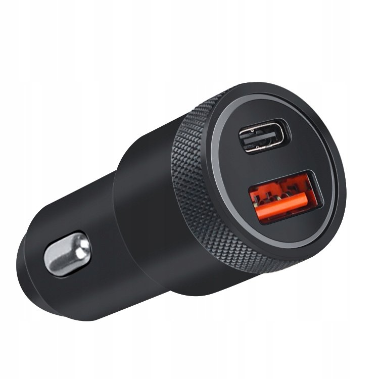 MEGA MOCNA ŁADOWARKA DO ZAPALNICZKI USB QC 3.0 + USB-C TYPE-C PD QC PRO