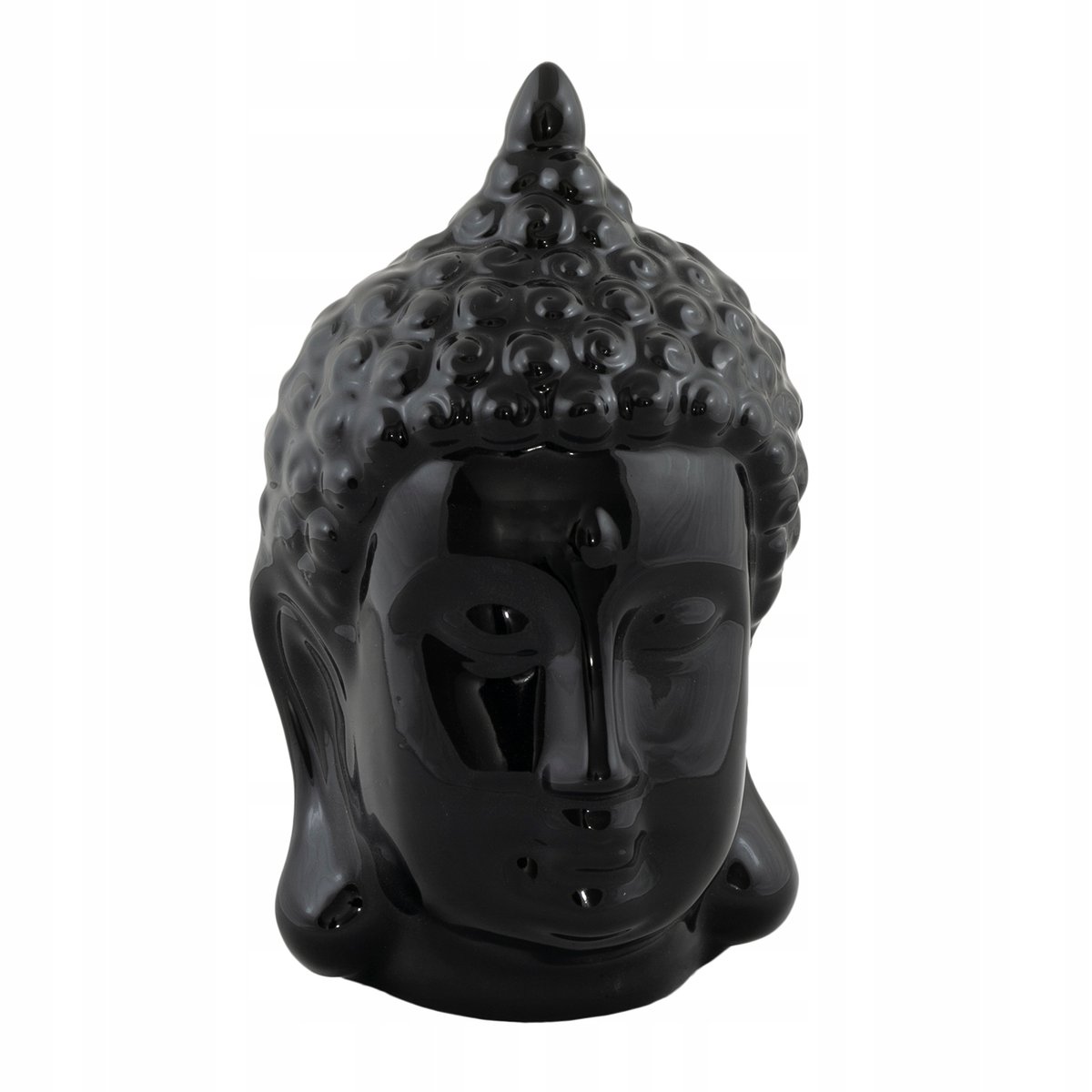 FIGURKA BUDDA czarny połysk
