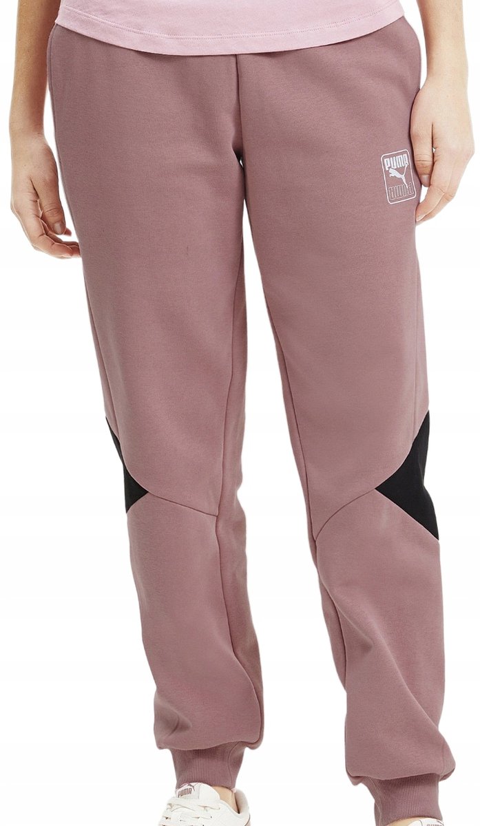 Spodnie dresowe damskie Puma Rebel Pants XS różowe