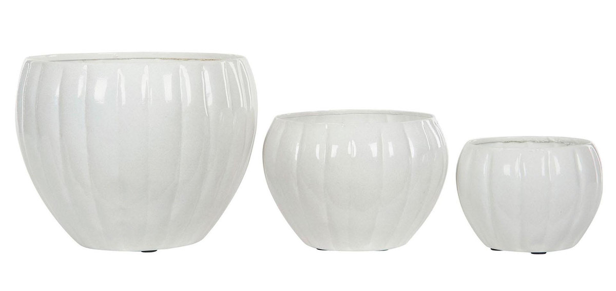 3 szt. OSŁONKA MARBI metalowa biała