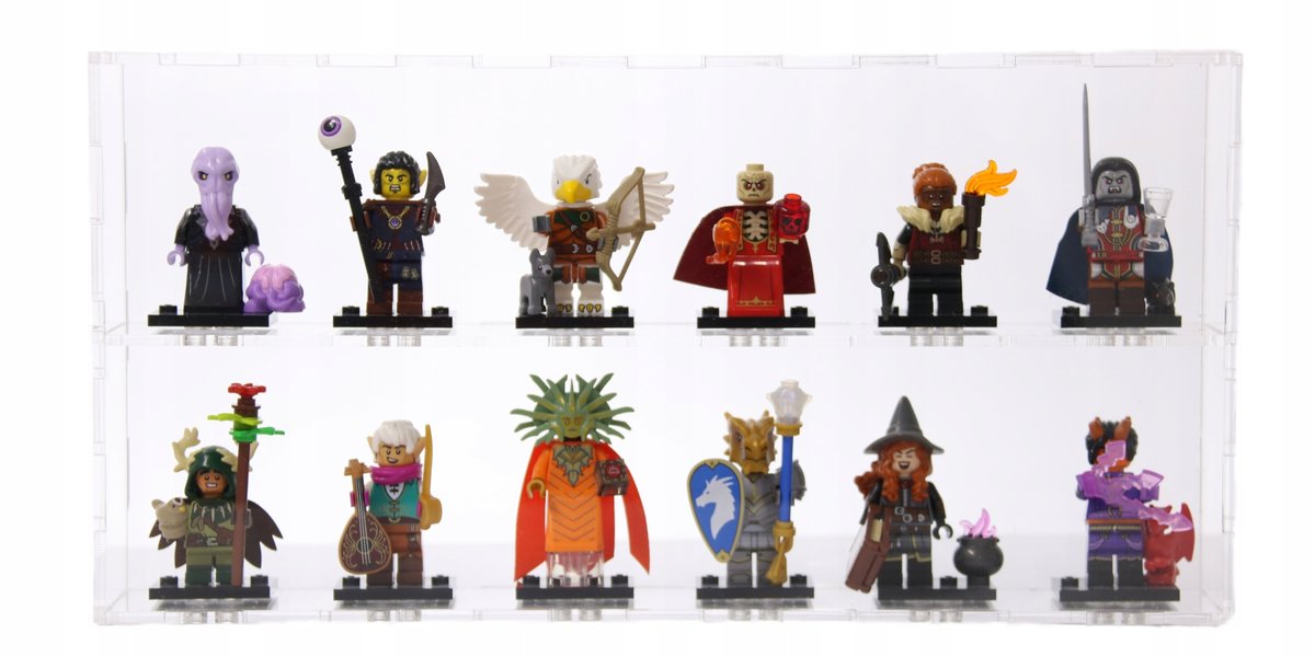 PUDEŁKO NA 12 FIGUREK LEGO SERIES, CHRONI PRZED KURZEM I UV, MINIFIGURE