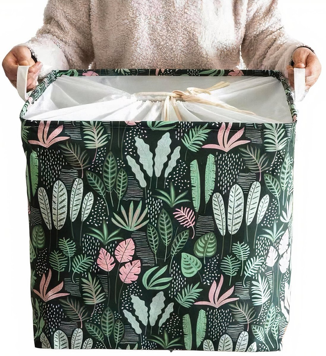 KOSZ NA ZABAWKI UBRANIA PRANIE ZAMYKANY DUŻY XXL DLA DZIECKA POJEMNY KOSZYK