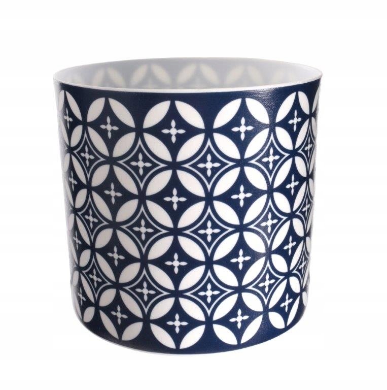 ŚWIECZNIK PORCELANOWY tealight granatowy