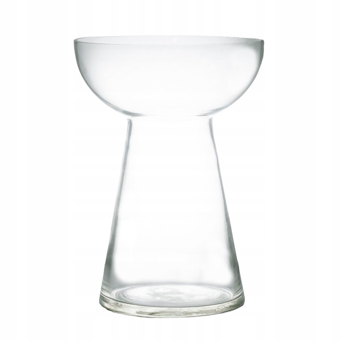 WAZON WINDI przezroczysty szklany śr. 13cm