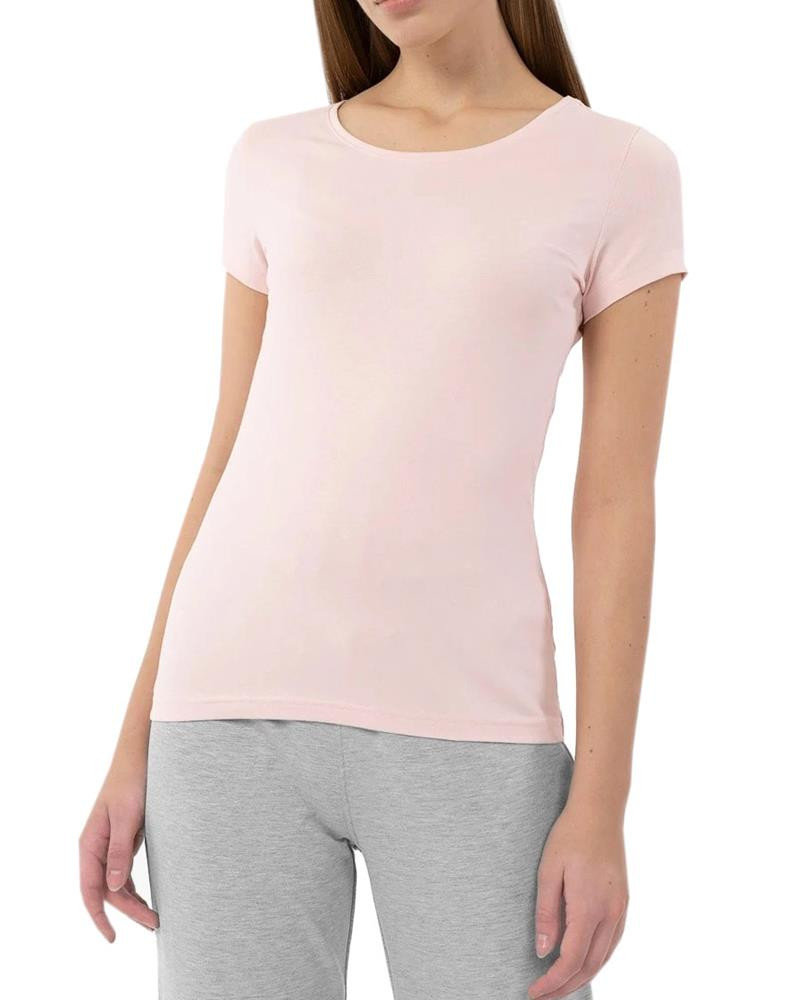 T-shirt damski 4F MM00TTSHF731 - jasny róż S