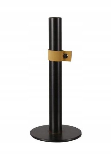 ŚWIECZNIK METALOWY metalowy czarny wys. 22cm