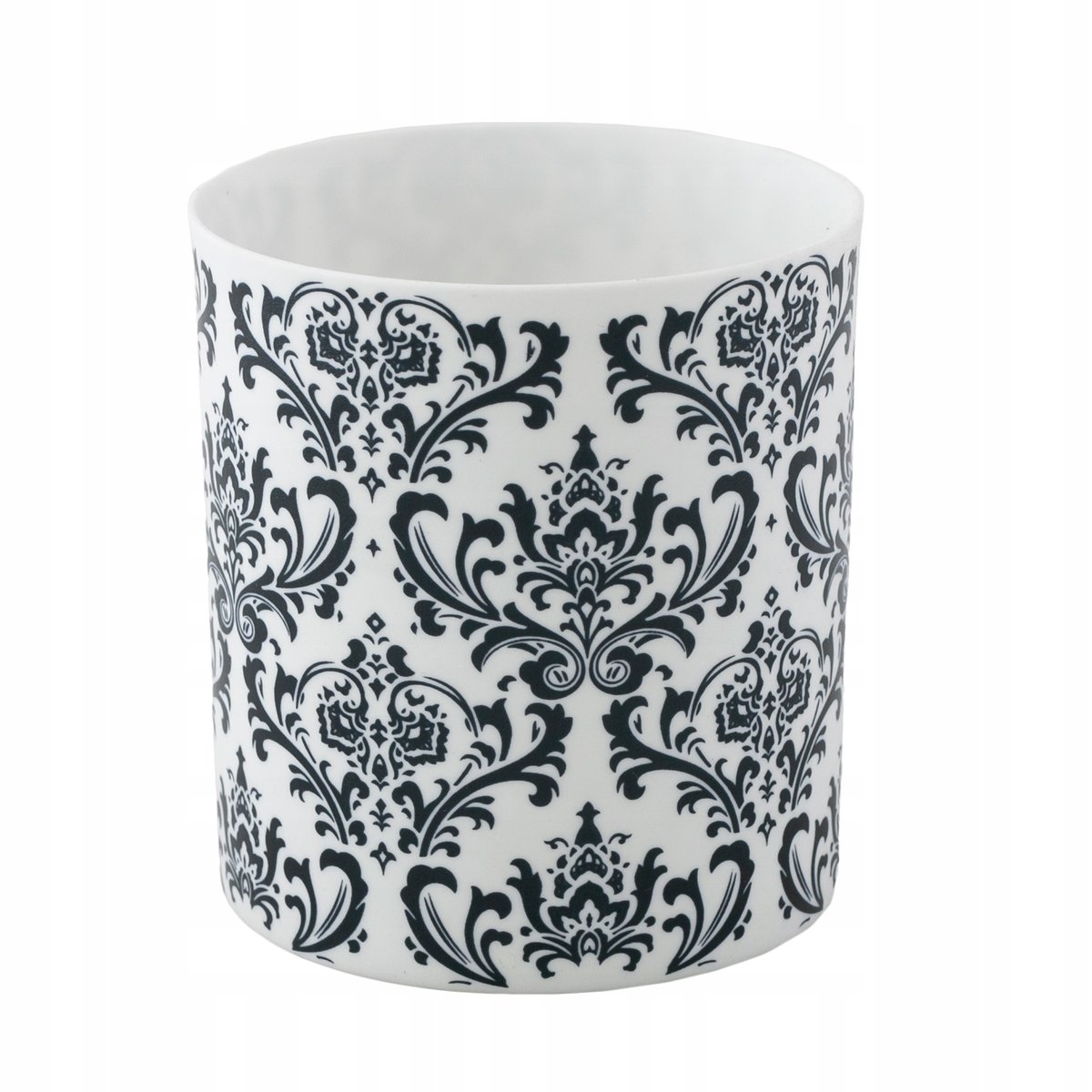 ŚWIECZNIK PORCELANOWY tealight biały / czarny