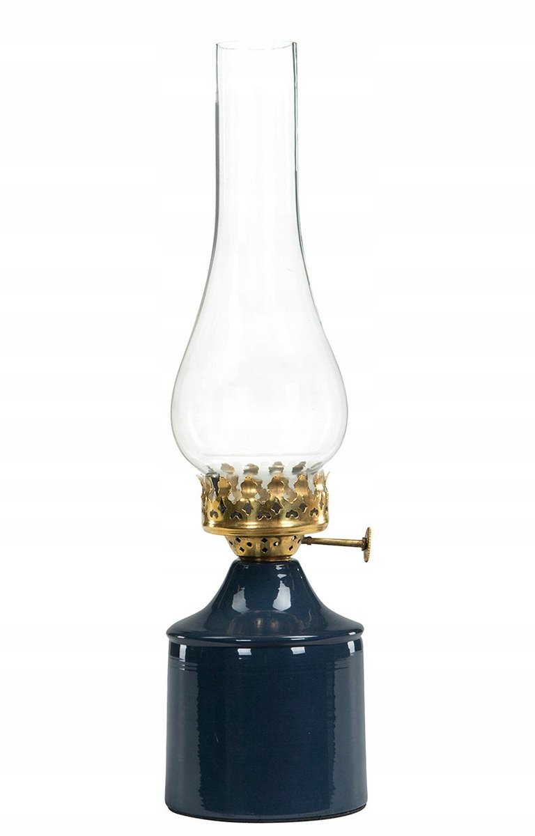 ŚWIECZNIK tealight OLJA granatowy wys. 34cm