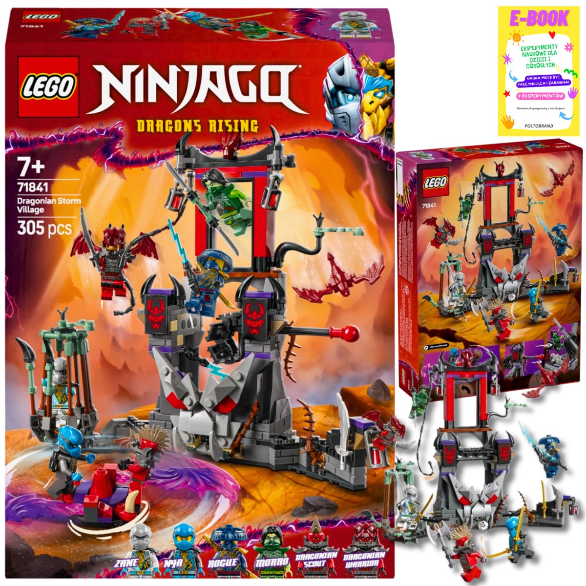 LEGO NINJAGO BURZOWA WIOSKA DRAGONÓW (71841) LEGO NOWOŚĆ PREZENT + EBOOK