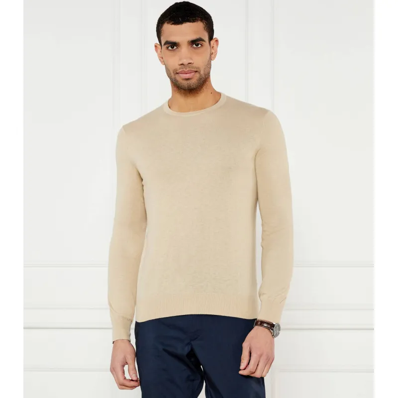 TIGER OF SWEDEN Sweter Connor Regular Fit z dodatkiem lnu