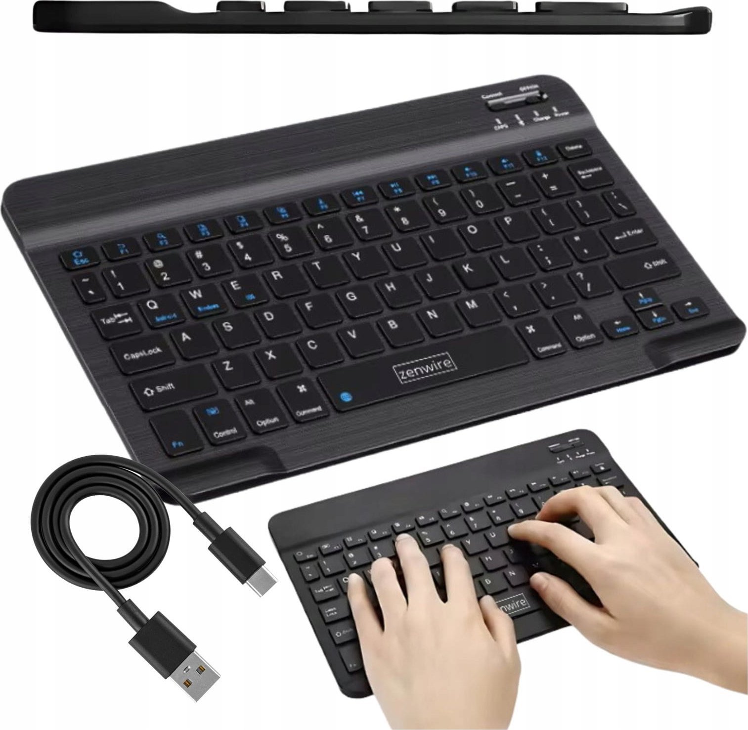 Zenwire KLAWIATURA BEZPRZEWODOWA Bluetooth 5.0 do tabletu SLIM Uniwersalna Przenośna Zenwire WLK-620
