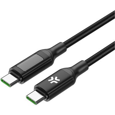 Kabel USB-C - USB-C CELLY 2 m 100W USBCUSBC LED Czarny