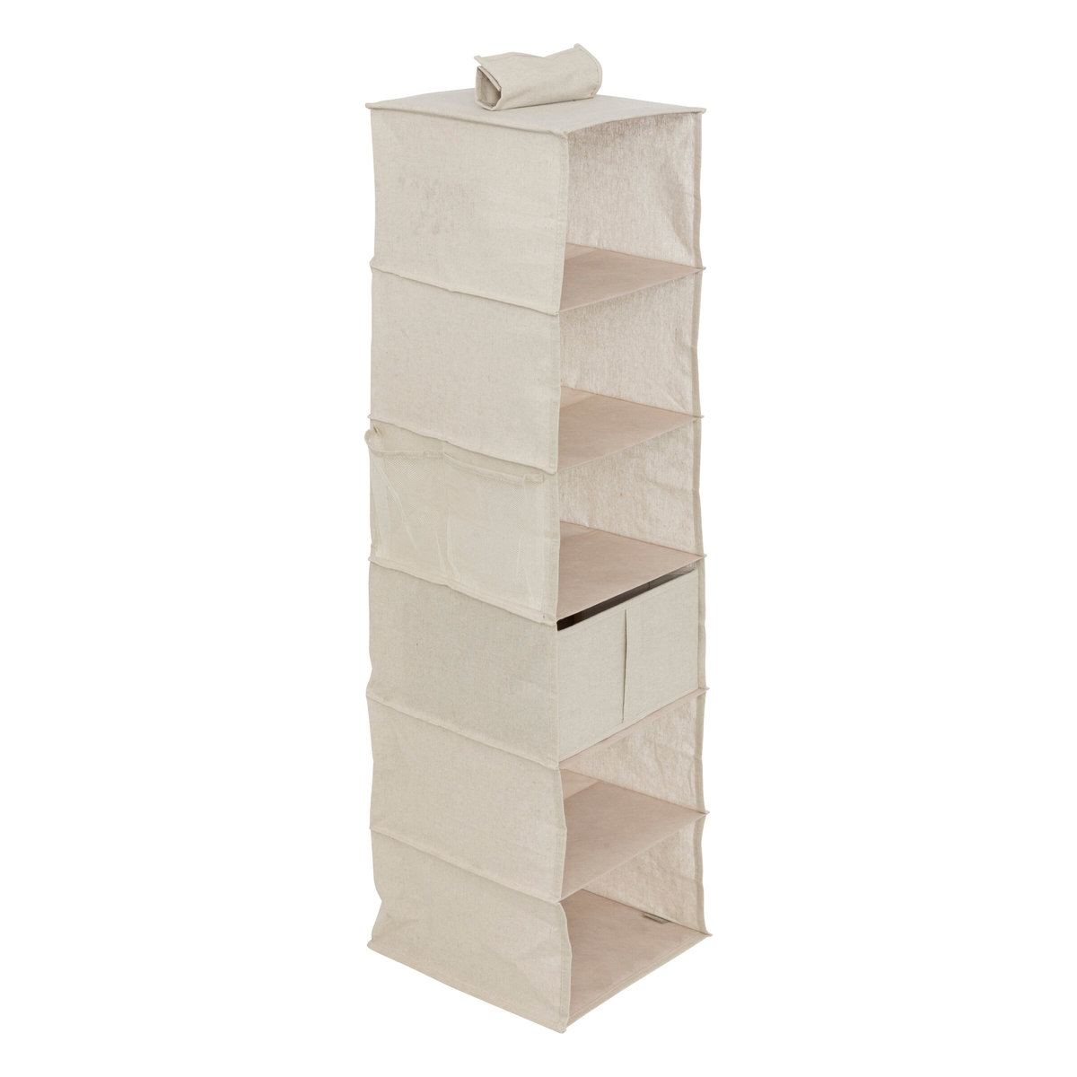 Organizer wisz��cy do szafy DRESSY, 6 kom��r, 30 x 30 x 127 cm