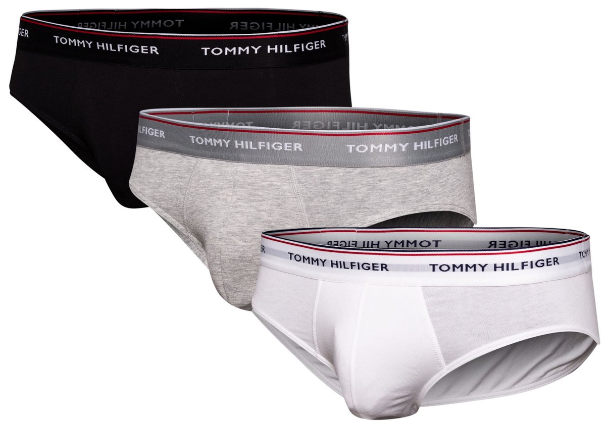 Tommy Hilfiger Majtki Męskie Brief 3 Pary 1U87903766 004 S