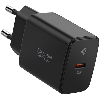 Spigen Ładowarka sieciowa ArcStation Essential EE201EU PD 3.0, USB-C 20W, czarna