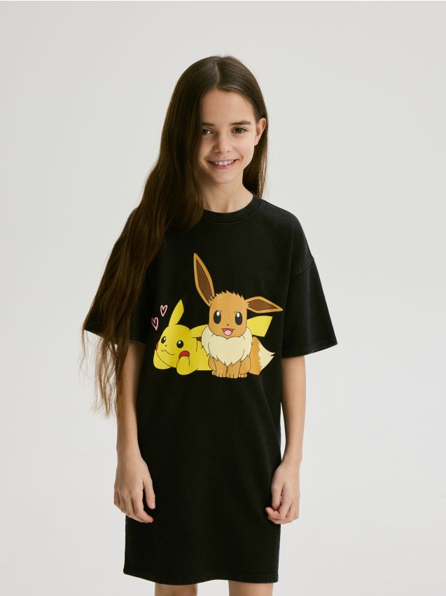 Reserved - Sukienka Pokémon - czarny