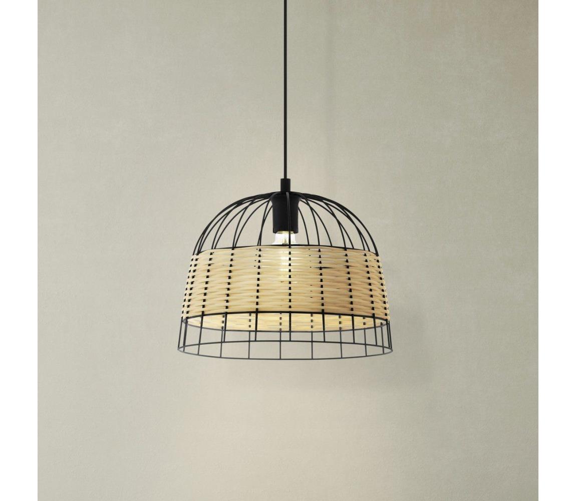 Eglo 55709 - Żyrandol na lince ANWICK 1xE27/40W/230V rattan