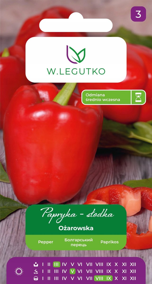 Nasiona Papryka Ożarowska 0.50g - W.Legutko