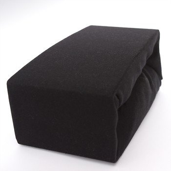 Prześcieradło Jersey Z Gumką 220Cmx200Cm Czarny