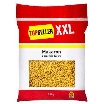 TOPSELLER XXL Makaron kolanka z pszenicą durum 2,5 kg