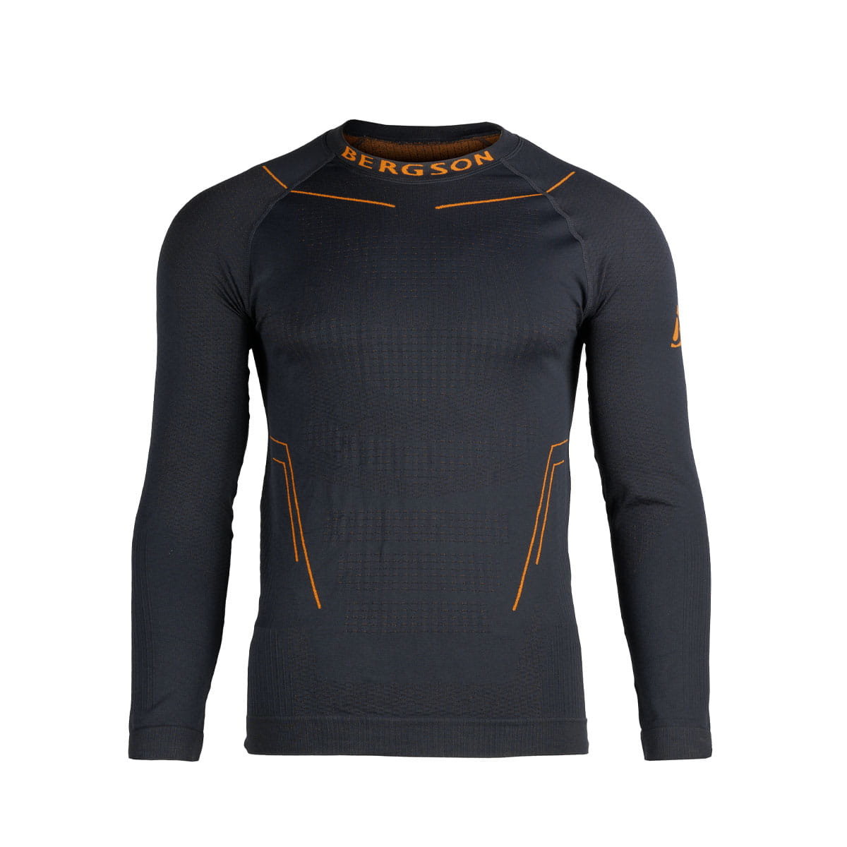Koszulka termiczna z długim rękawem Męska BERGSON ESSENCE TD LS Charcoal - M/L