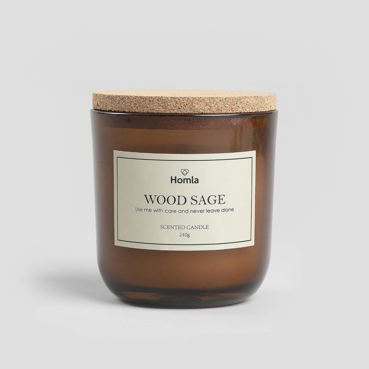 HOMLA Świeca o zapachu lasu VERDE Wood Sage 240 g