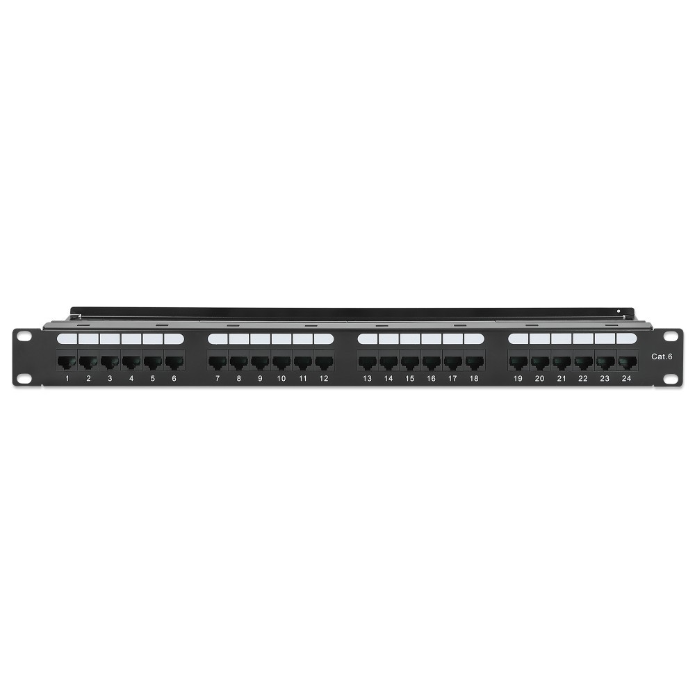 Intellinet 721035 Patch Panel Rack 19'' 1U 24 porty RJ45 Cat6 UTP 721035