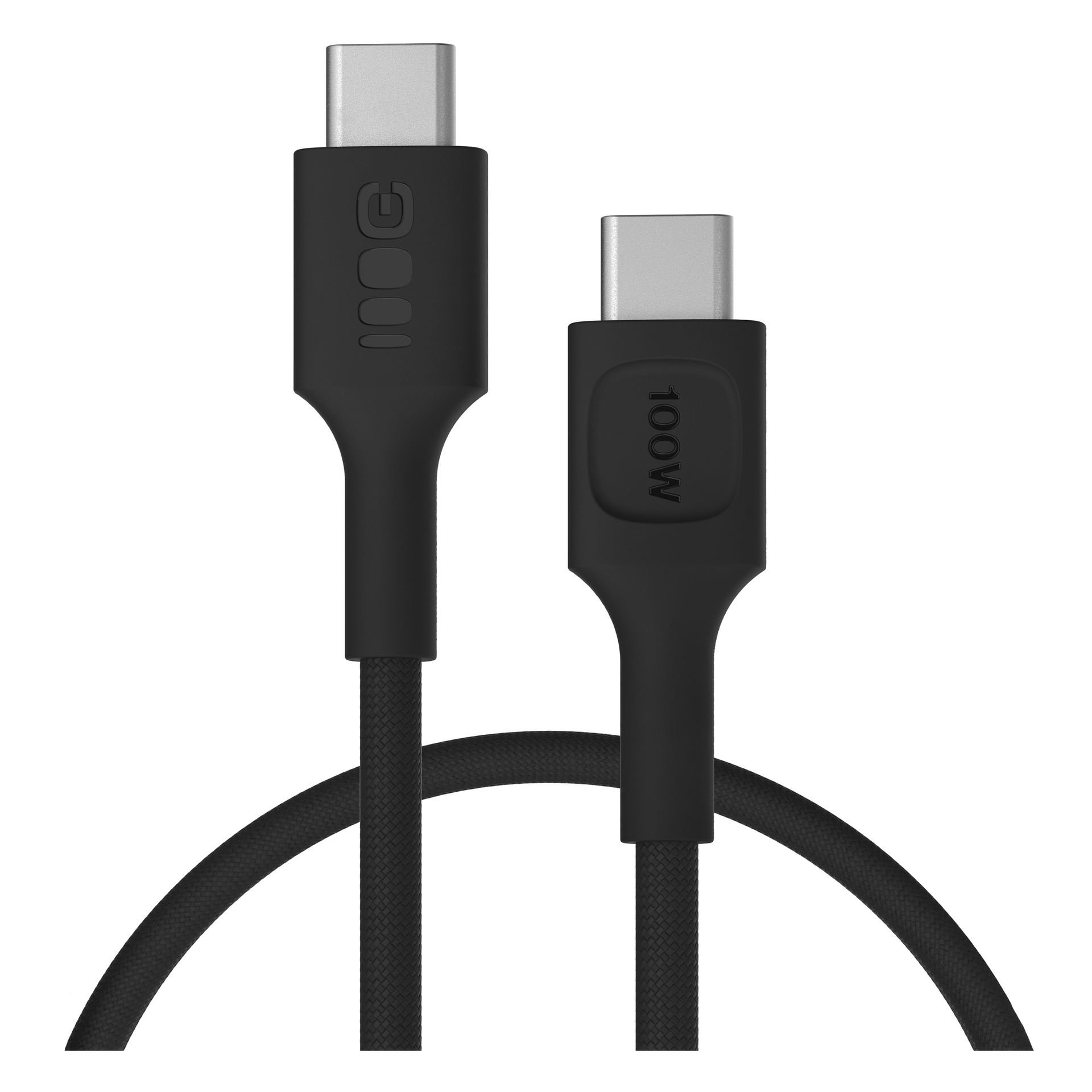 Kabel USB-C 0,3m 100W Greencell PowerStream Szybkie Ładowanie PD Panther Black