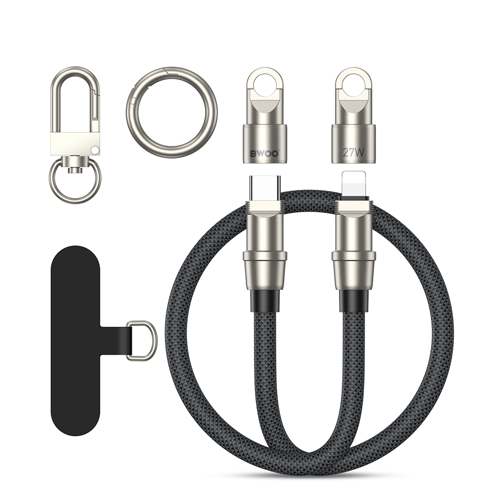 BWOO kabel Smycz USB-C - Lightning 1,2m 27W zawieszka