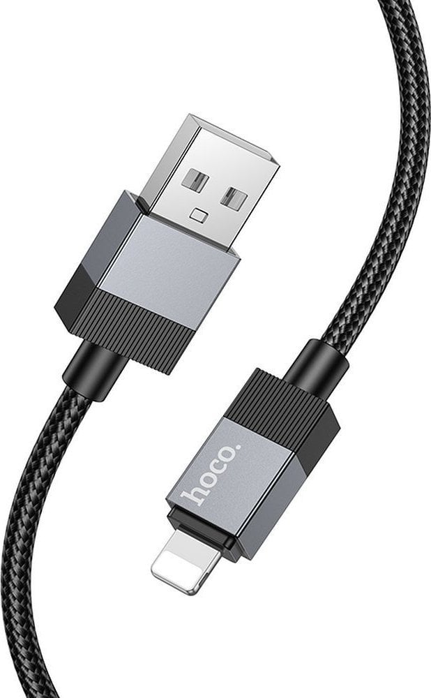 Kabel USB A do Lightning Hoco 2,4A 1 m X110 czarny