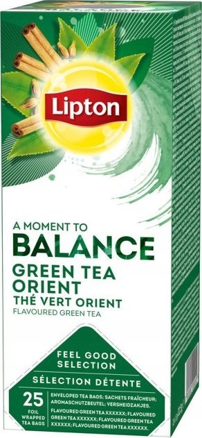 Herbata LIPTON Feel Good Selection, Balance, zielona, orientalna, 25 kopert