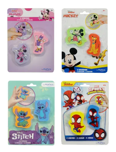 John Kreda 2D Spidey, Stitch, Mick, Minnie - Simba