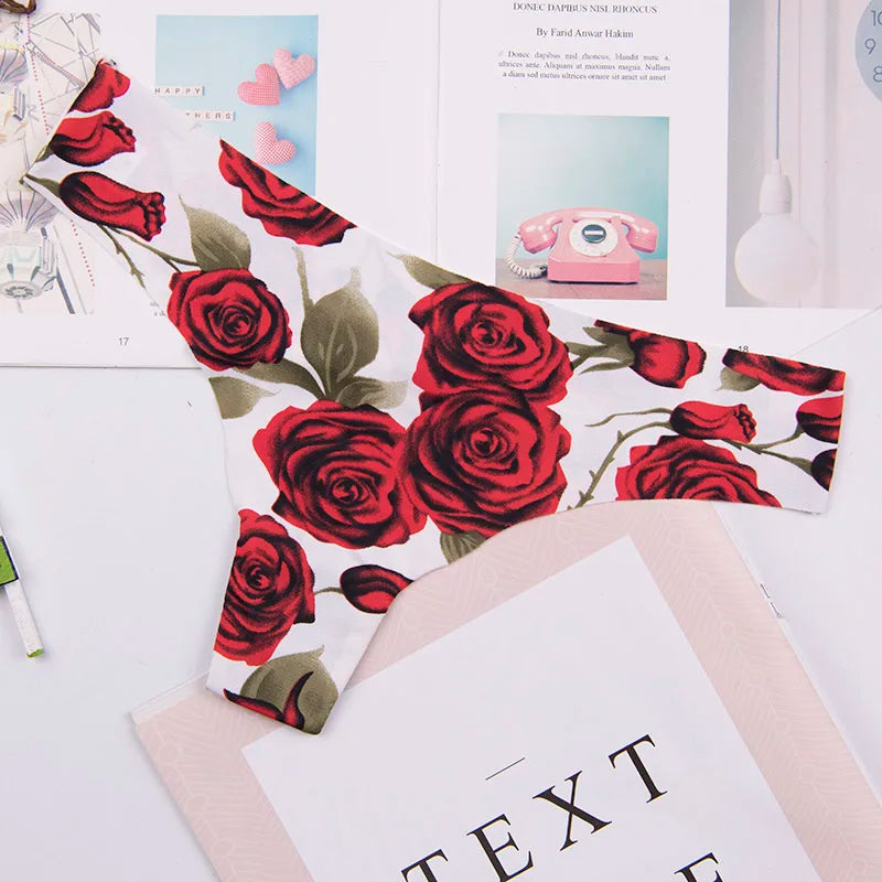 Gładkie stringi - Czerwony