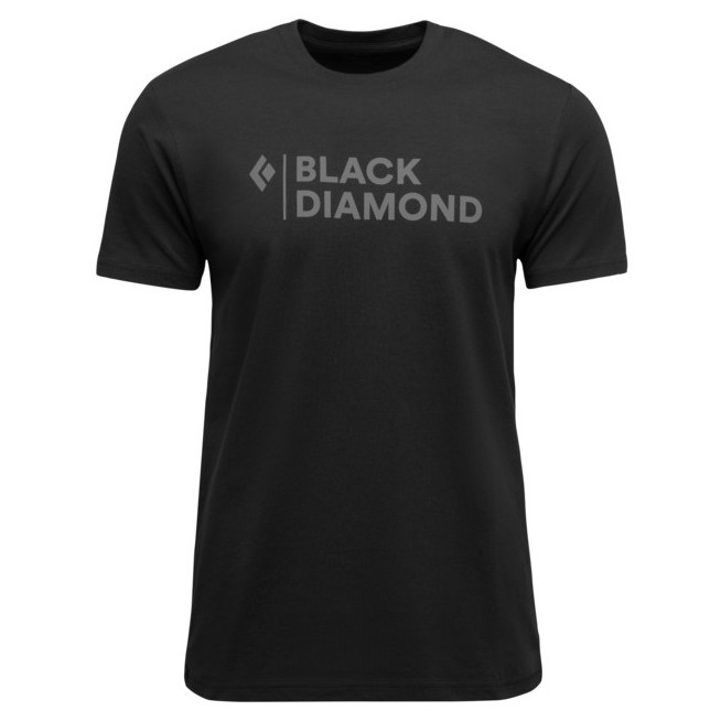 Koszulka męska Black Diamond M Mini Stacked Ss Tee Rozmiar: L / Kolor: czarny