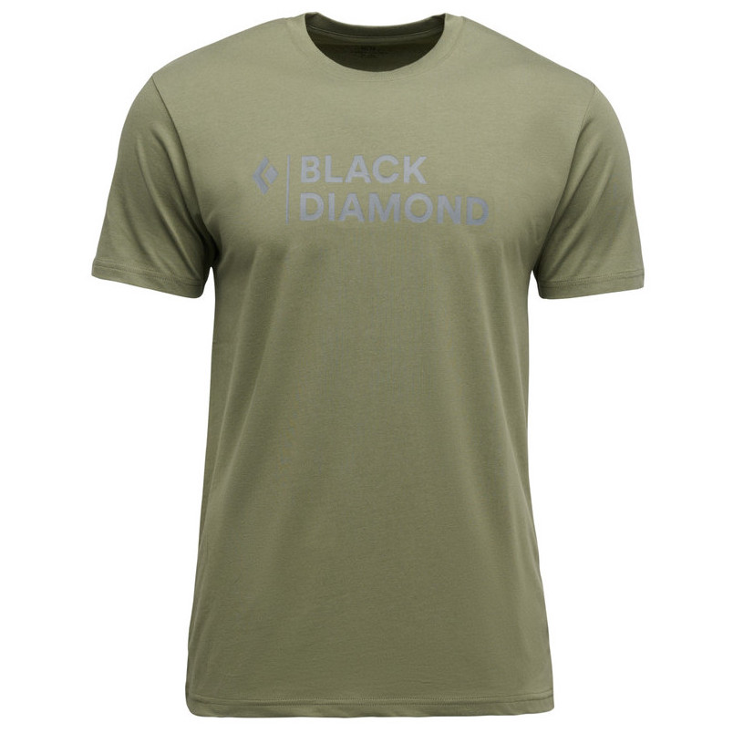 Koszulka męska Black Diamond M Mini Stacked Ss Tee Rozmiar: L / Kolor: zielony