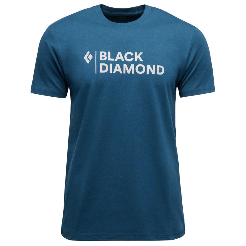 Koszulka męska Black Diamond M Mini Stacked Ss Tee Rozmiar: M / Kolor: niebieski