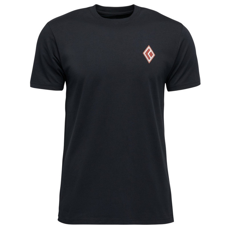 Koszulka męska Black Diamond M Heritage Alpinist Ss Tee Rozmiar: M / Kolor: czarny