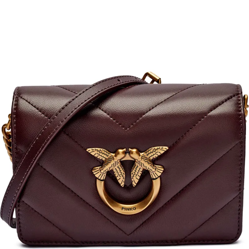 Pinko Skórzana listonoszka LOVE CLICK MINI
