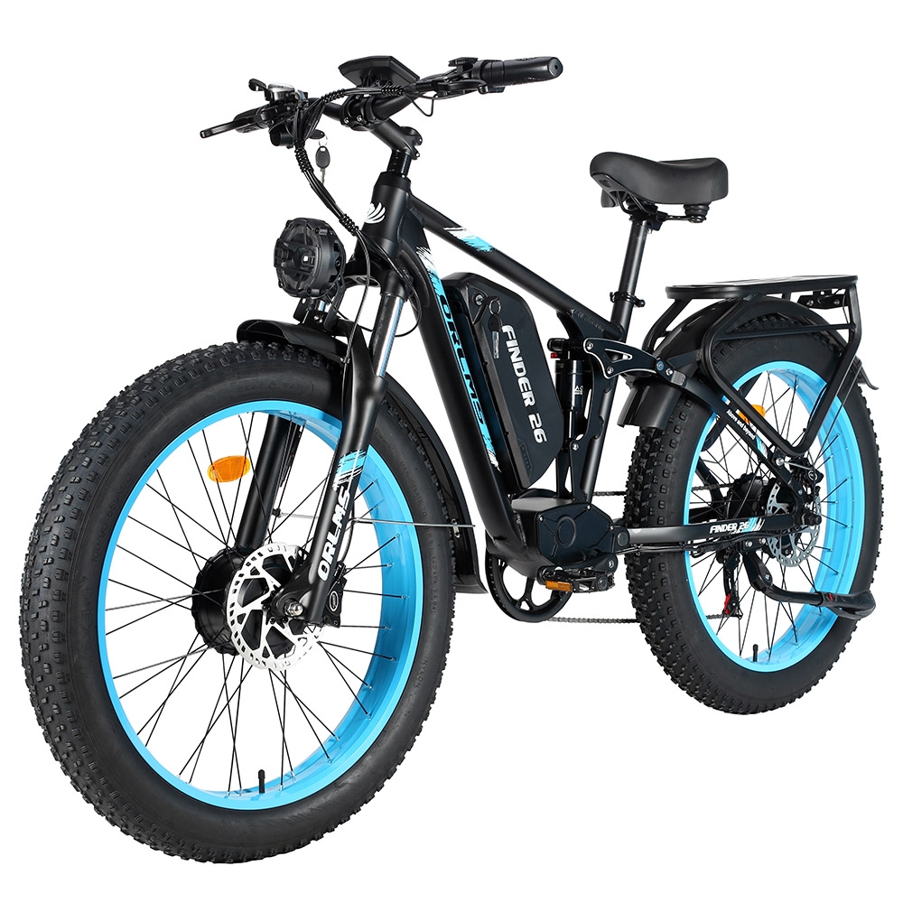 Orlms Finder 26 Electric Bike 2*1000W Motor 52V 25Ah Battery 26*4 0 inch Tires 62km/h Max Speed 110km Range Hydraulic Dis