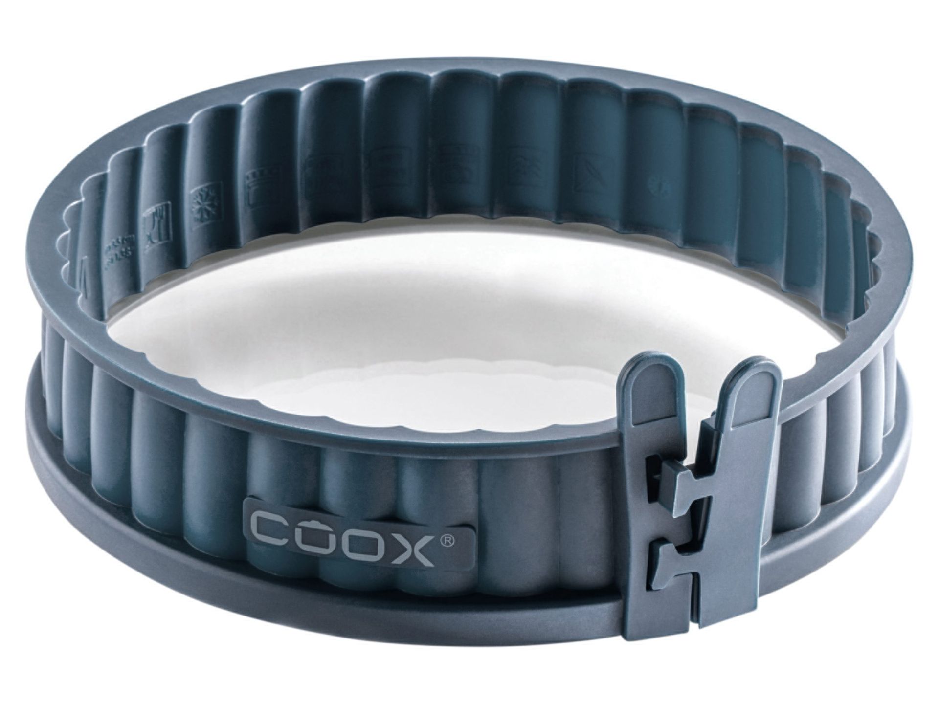 Coox Forma do quiche ze szklanym dnem, Ø 18 cm (Szaroniebieski)