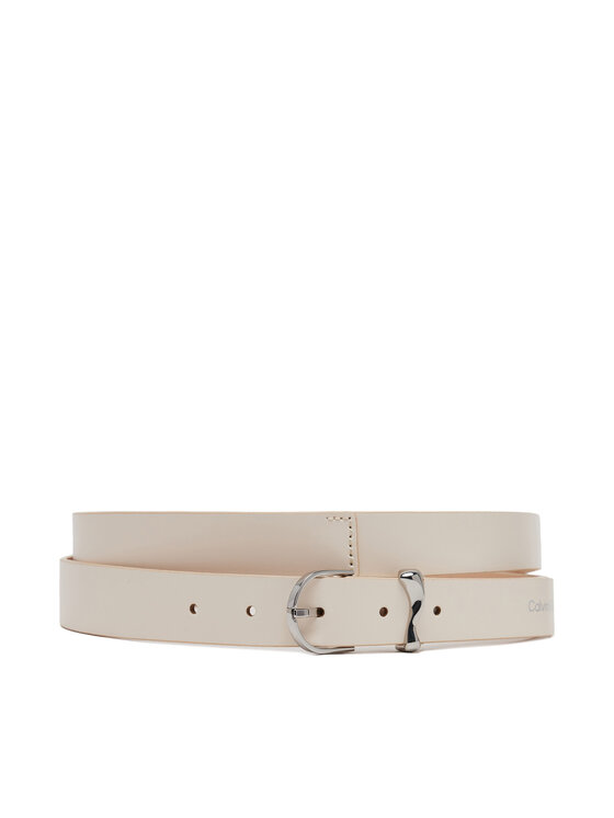 Calvin Klein Pasek Damski Ck Must Organic Loop Belt 25Mm K60K613234 Biały