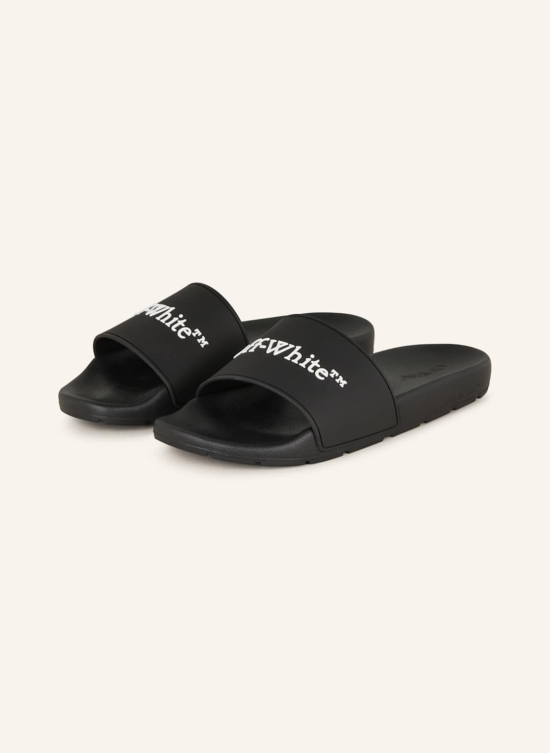 Off-White Klapki Bookish schwarz