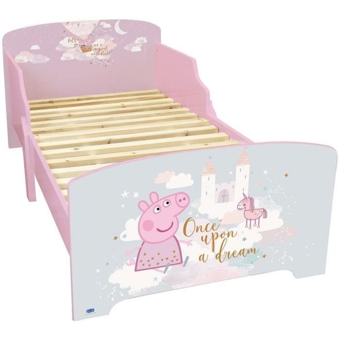 Łóżko Fun House Świnka Peppa z podstawą z listew 140 x 70 cm